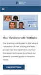 Mobile Screenshot of houstonhairrestoration.com